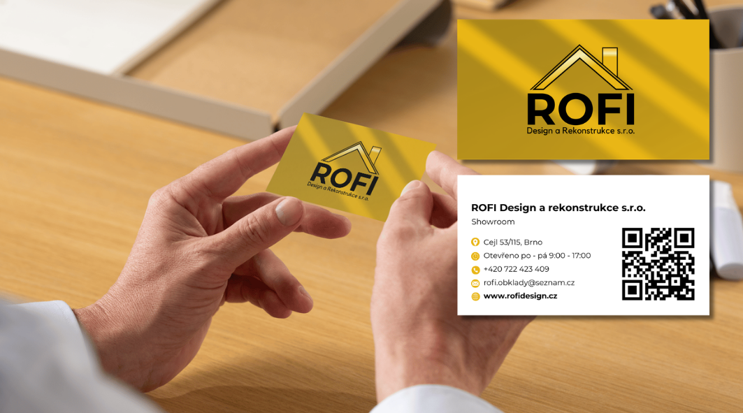 Úprava loga a výroba vizitek dle jednotné vizuální identity.